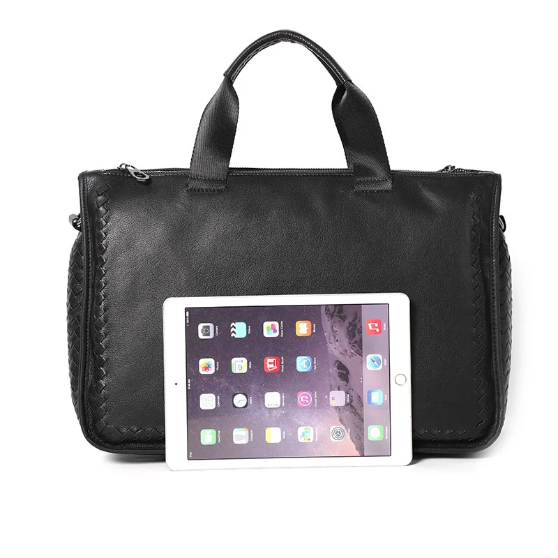 Imagem -05 - Maleta de Couro Genuíno para Homens Grande Bolsa de Negócios Mensageiro Masculino Bolsa para Laptop Carteira Totes 14