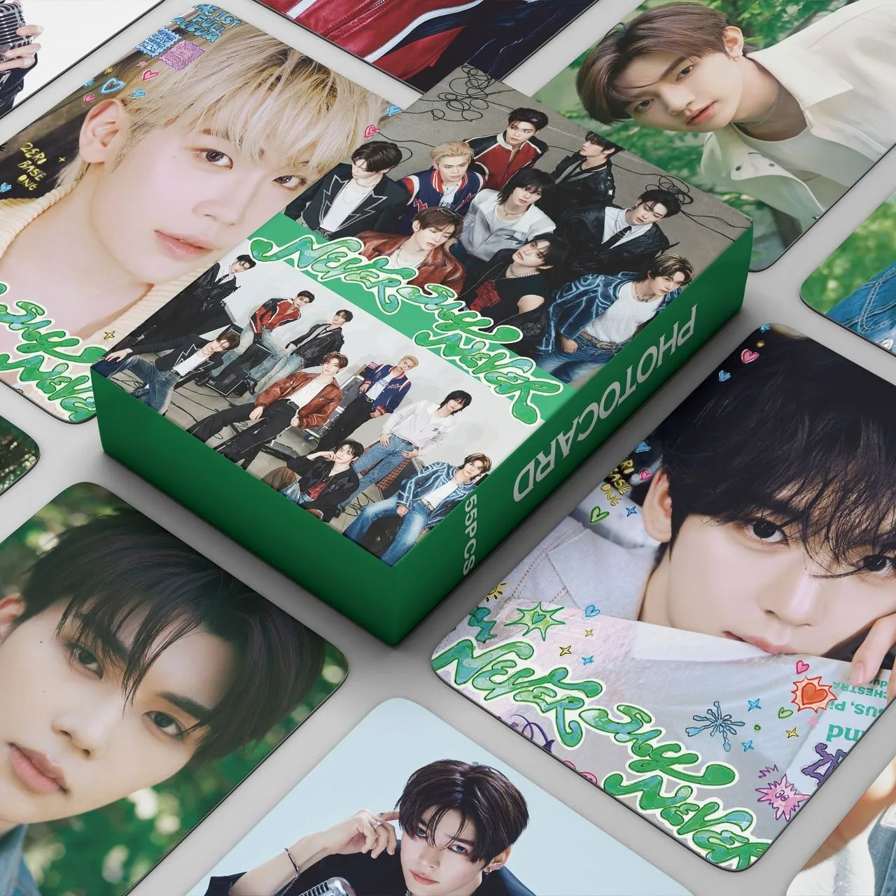 55 قطعة/المجموعة/المجموعة Kpop ZB1 لا تقل أبدًا ZEROBASEONE Zerobaseone Lomo بطاقة بريدية بطاقة صور لمحبي جمع الهدايا #2