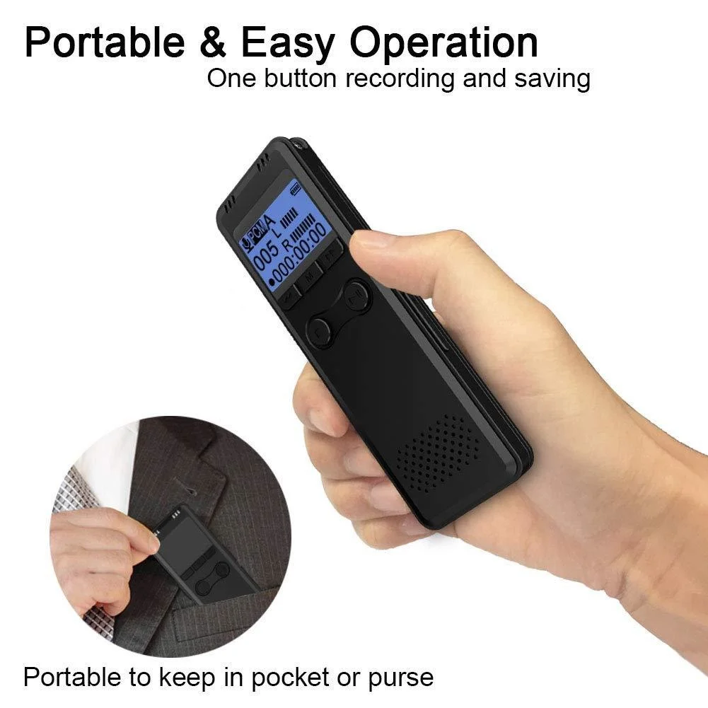 

Voice Recorder High Quality HD Dictaphone Pen Audio Sound Mini Activated Digital Professional Micro MP3 Player