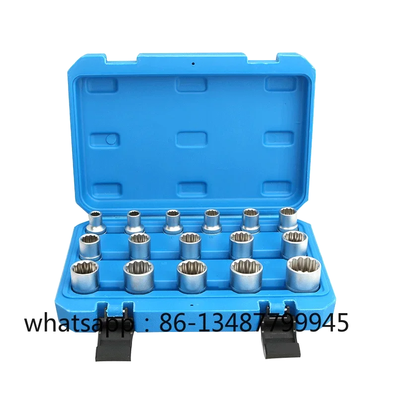 

1/2 outer twelve point socket wrench, screwdriver head, nozzle, large flying tool