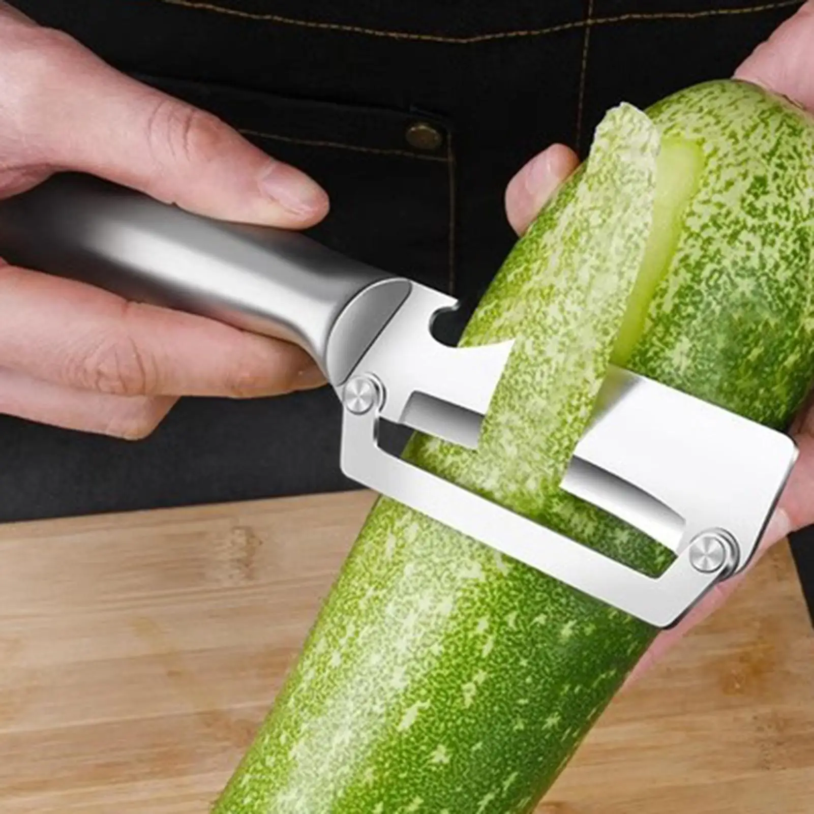 

Multifunctional Vegetable Peeler Stainless Steel Multifunctional Scraper with Bottle Opener Veggie Scraper for Fruit Potato