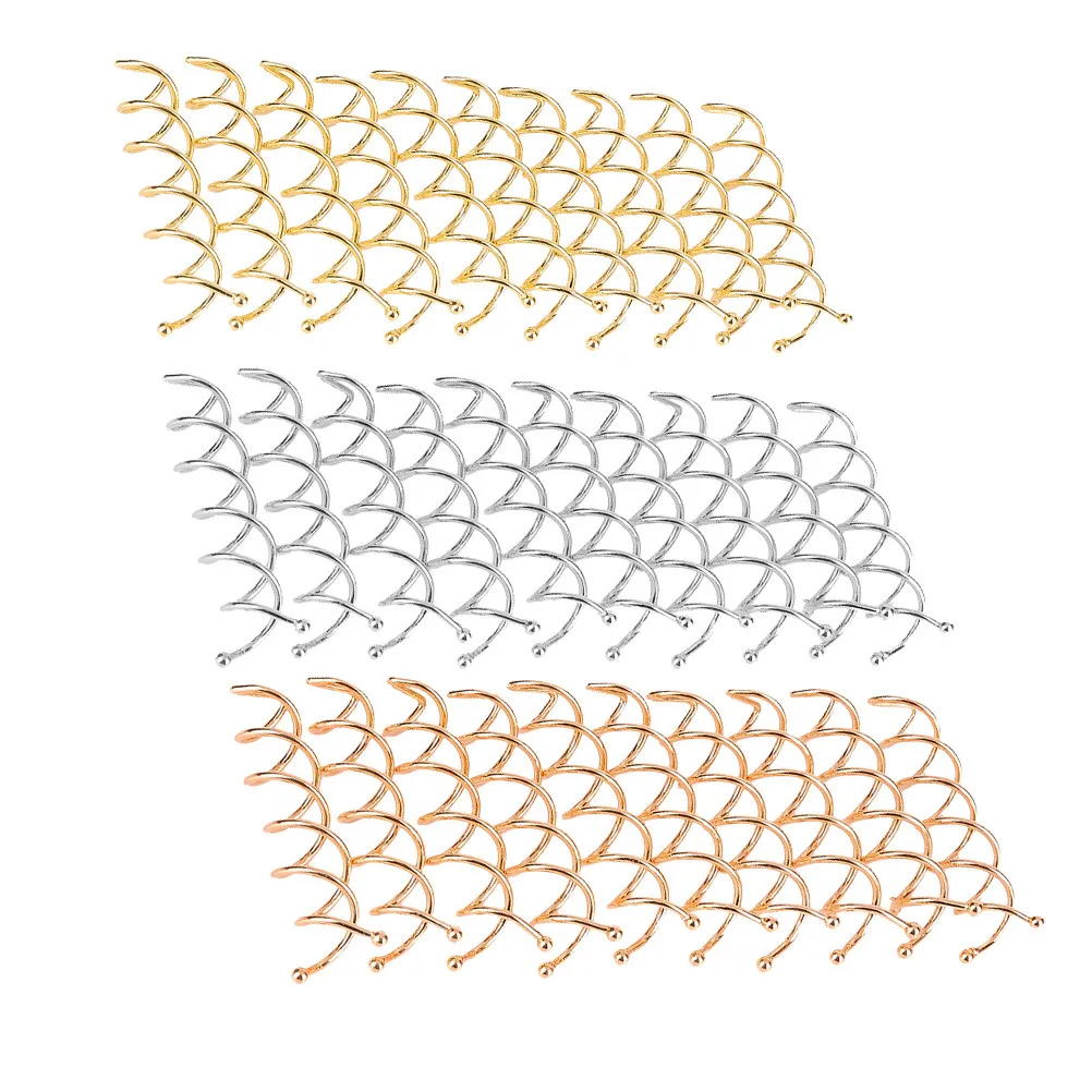 

30pcs Spiral Hair Clips Twists Screw Hairpins Durable Alloy Metal Safety Rounded Tips Medium Long Thick Hair Elegant Bun Flower