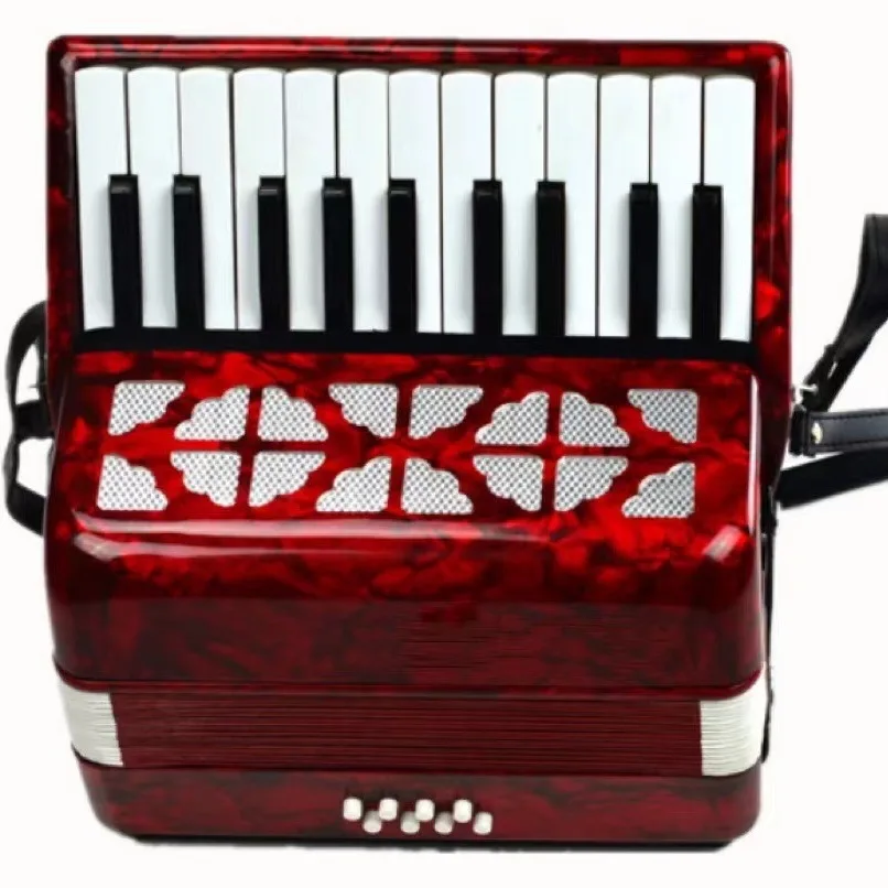 22 Key 8 Bass Entry Level Keyboard Style Students Practice Accordion