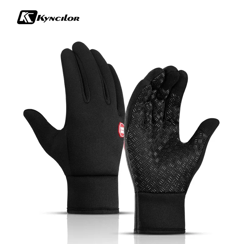 Winter Outdoor Sports Running Motorcycle Car Gloves Warm Touch Screen Gym Fitness Full Finger For Men Women Knitted Magic Gloves