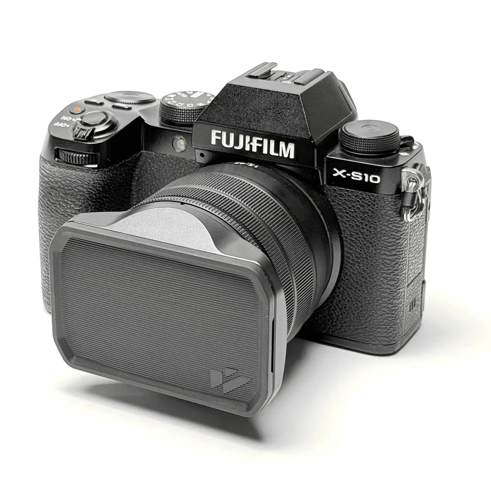 Dla FUJI XC15-45 kaptur dla FUJI XC15-45 XT50 XS20 XT100 xt30 52mm Vintage kwadratowy obiektyw osłona ochronna kaptur — zdjęcie produktu 2