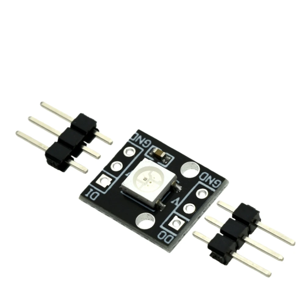 1-10pcs bloco de construção eletrônico um RBG 1Bit baixa potência longa vida WS2812B serial 5050 módulo LED colorido