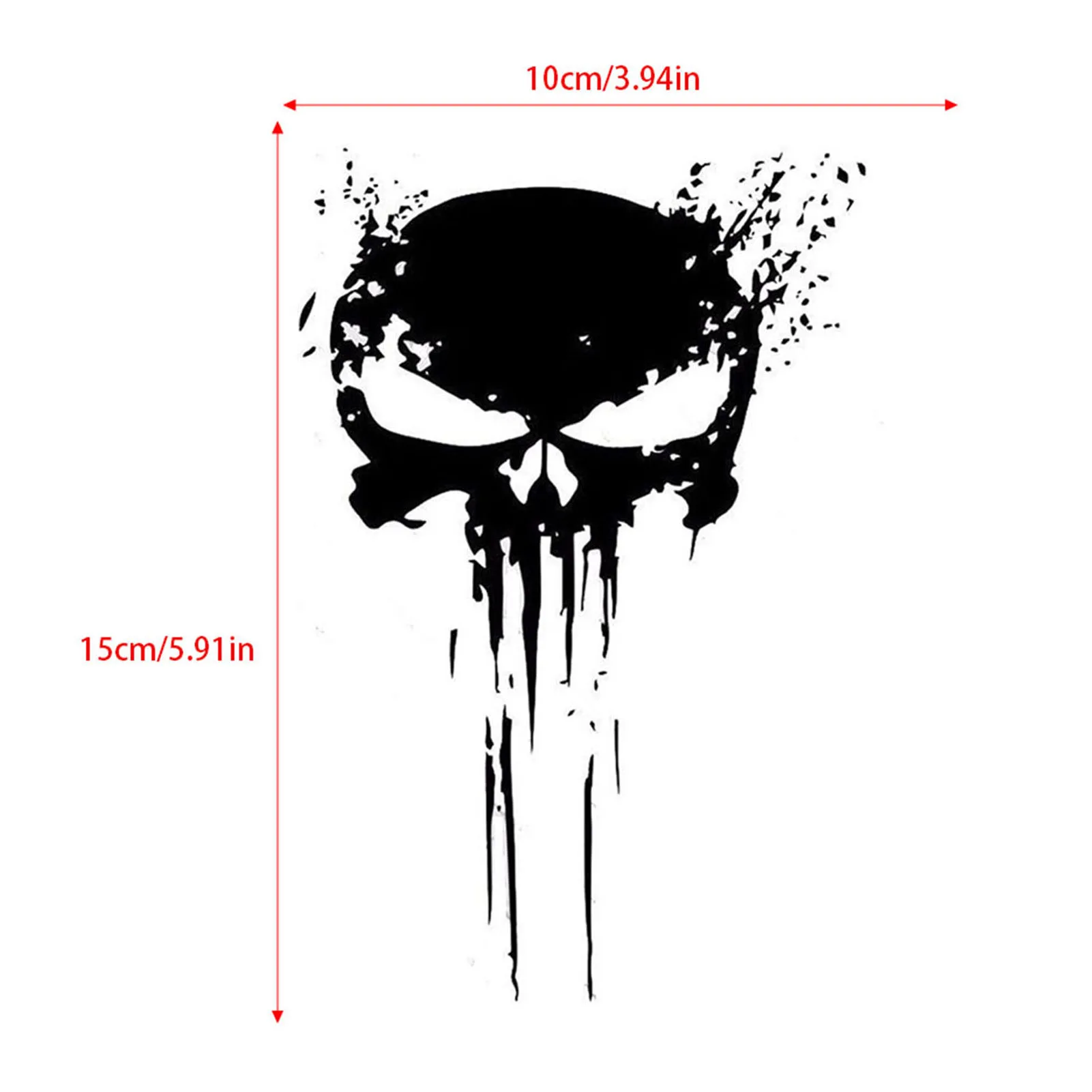 المعاقب الجمجمة نوع الفينيل سيارة الشارات ملصقات الدراجات النارية الديكور