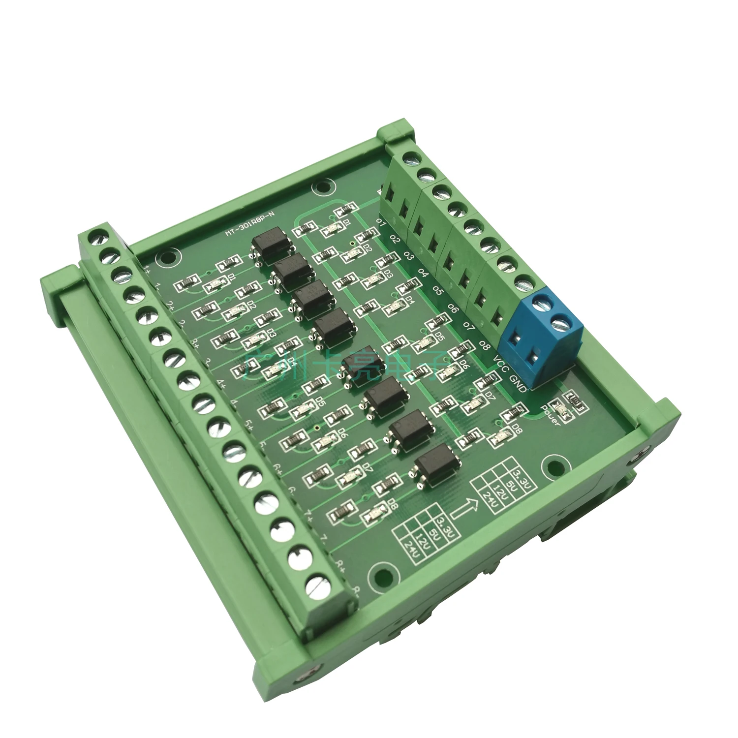 4-channel Photoelectric Optocoupler Isolation Module Npn/pnp Conversion High and Low Level Voltage Conversion Board MT-301R4P-N