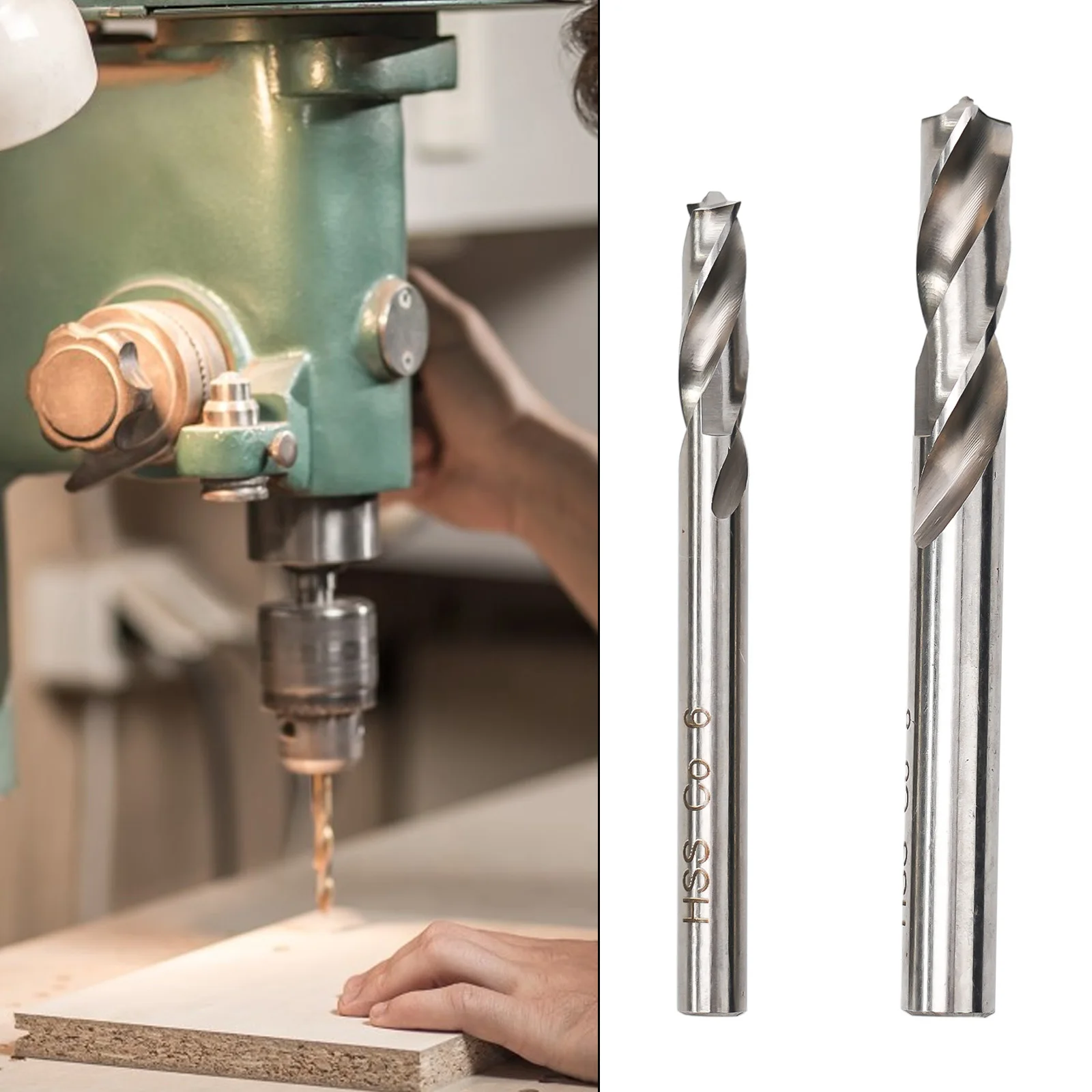 1/2 pz 6/8mm Punta da trapano per saldatura a punti Set HSS Co Cobalto Punta saldata a punti Pannelli separati Punte da taglio per fori