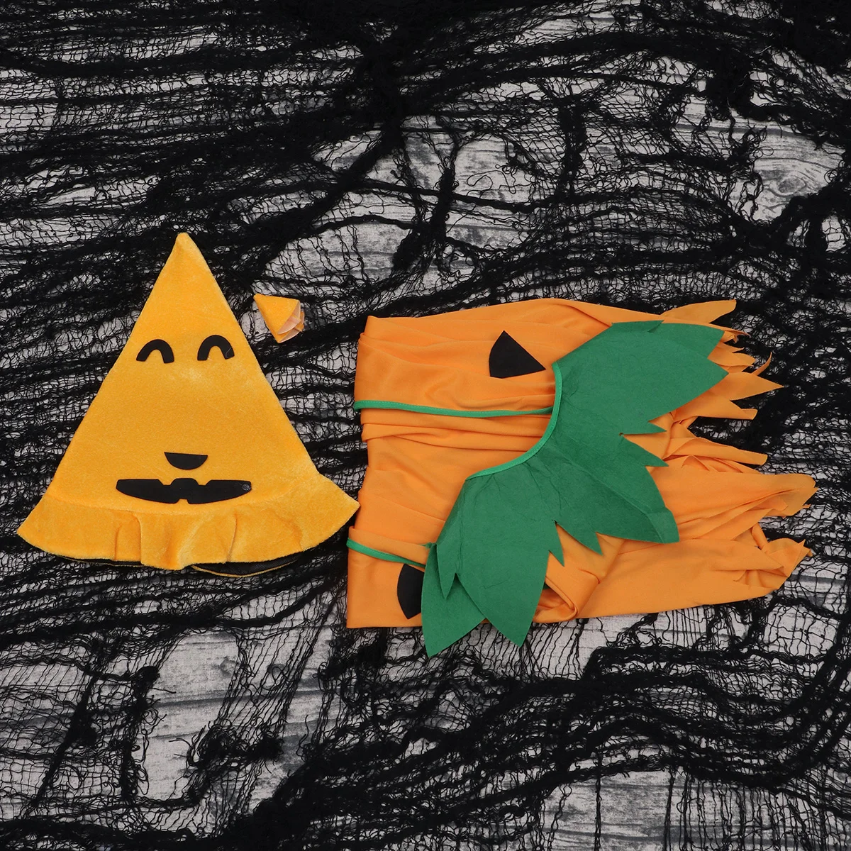 

Halloween Pumpkin Costume Cloak Set Costumes and Hat Make up for Parent-child Outfits
