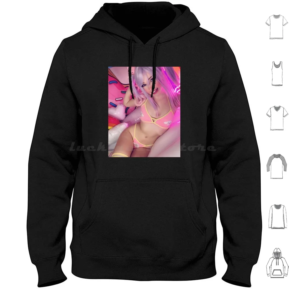 Belle Delphine Hoodies Long Sleeve Meme Cute Mugshot