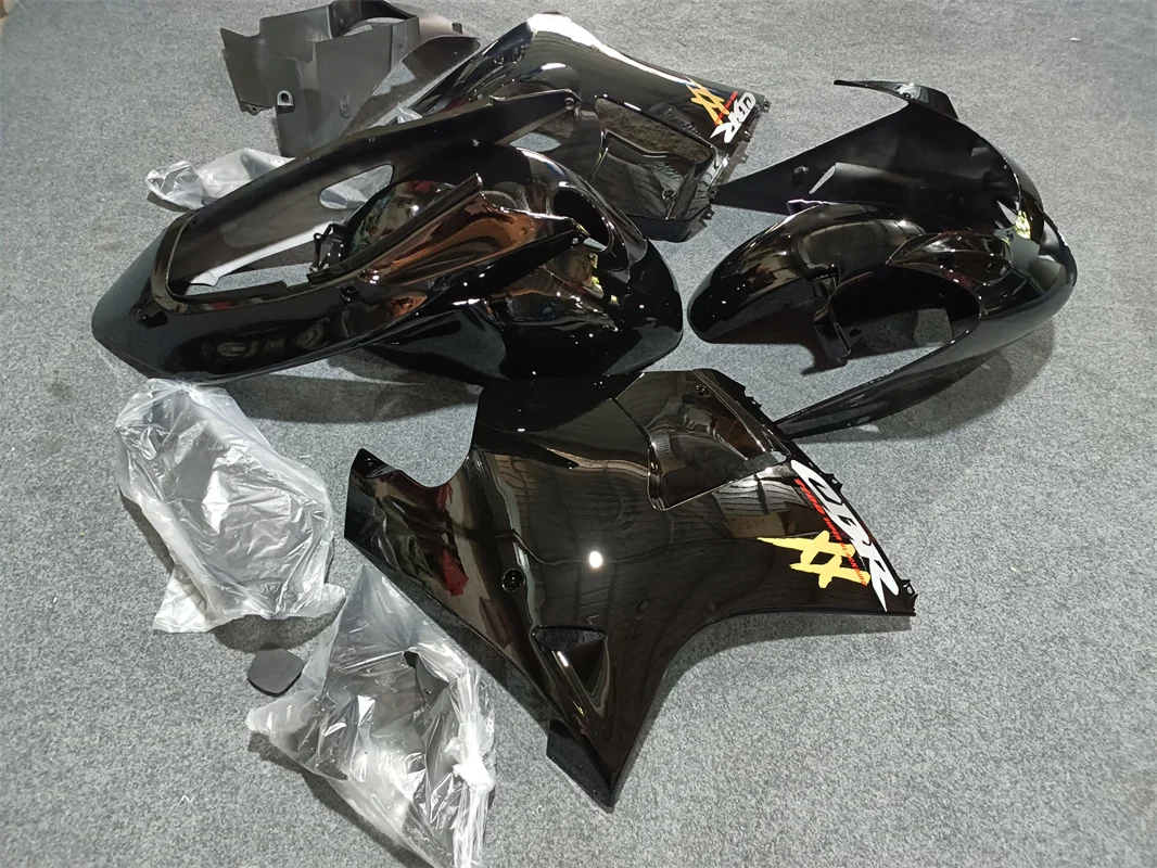 Motorcycle Moto Bike ABS Plastic Bodywork Full Fairing Kit For 1996 To 2007 HONDA CBR1100XX CBR1100 Blackbird CBR Black Gold