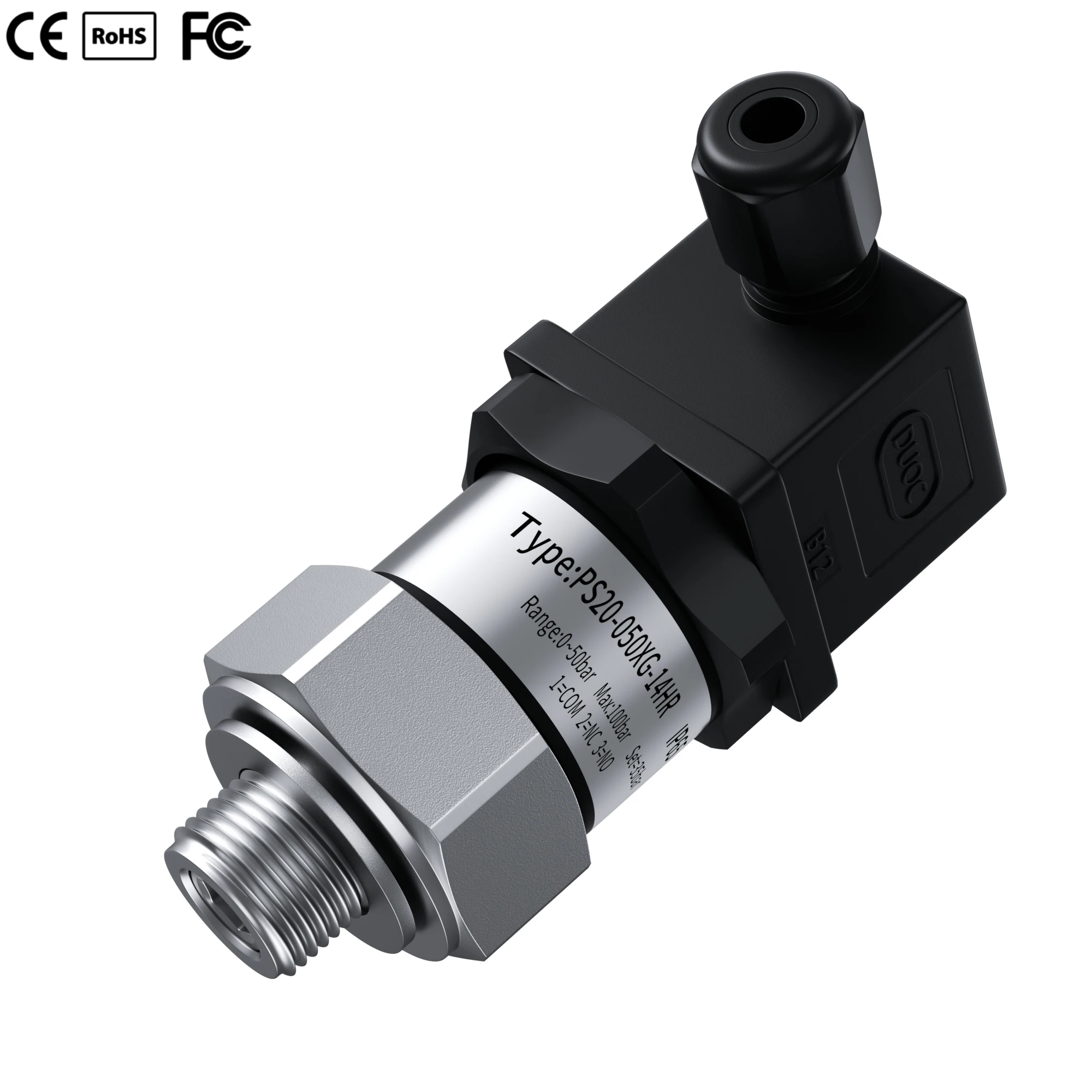 

Small Mechanical Adjustable Pressure Switch 0.1-2bar 0.1-5bar 0.2-2.5bar 0.8-5bar 304SS Diaphragm Pressure Controller