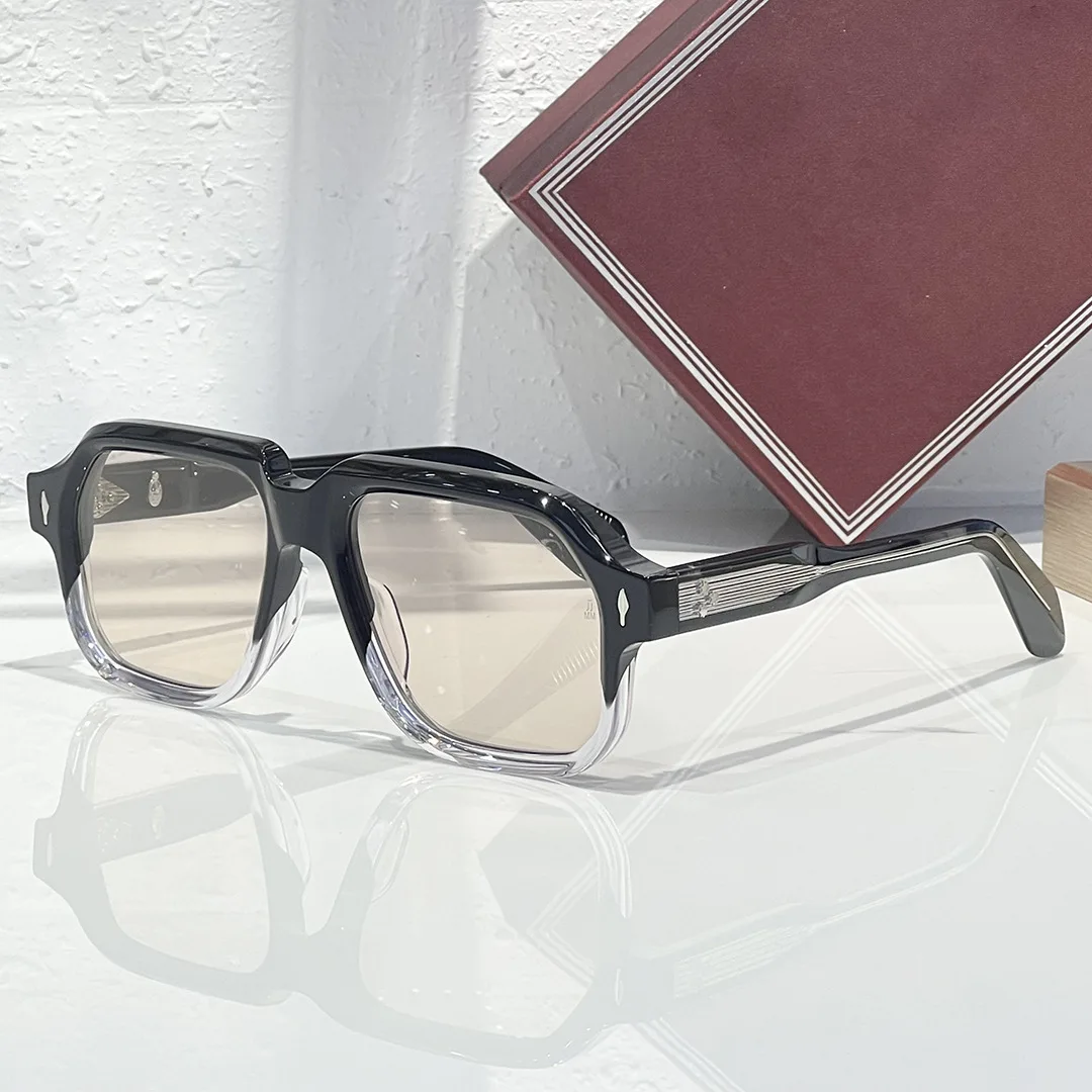 

JMM CHALLENGER Oversized Square Sunglasses UV400 Handcrafted Acetate Designer Eyewear for Men and Women