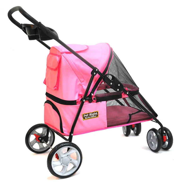 Carro grande plegable para perros y gatos, carrito Reversible de cuatro ruedas, novedad de 2022