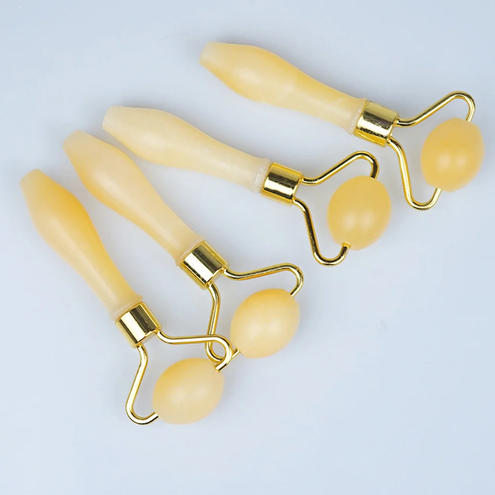

Jade Eye Massage Roller Yellow for Face Skin Care Anti Aging Smooth Face Roller Beauty Tool Lightweight Portable