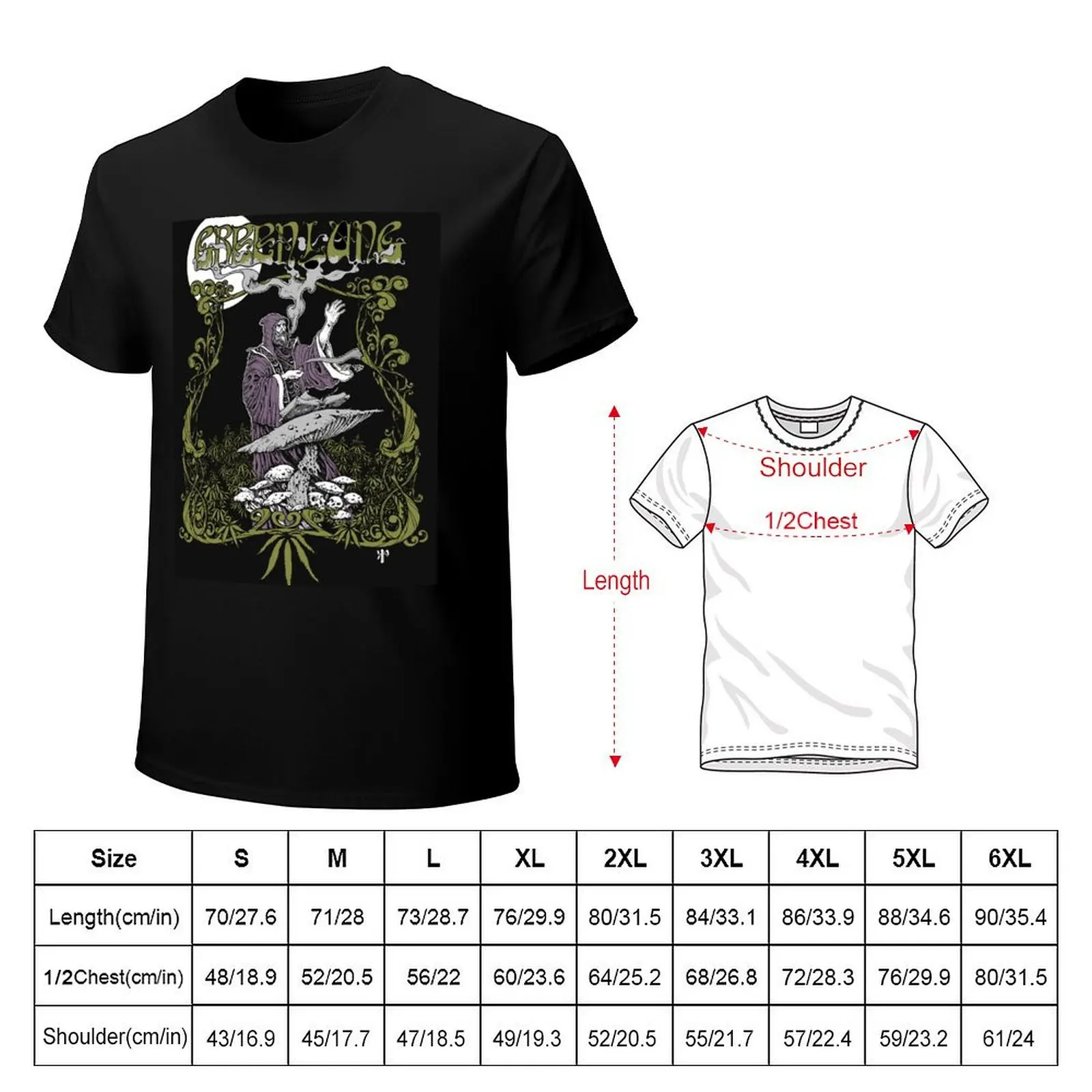 green lung T-Shirt Creative Graphic Tee Shirt