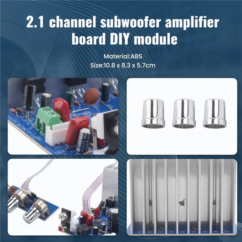 

BAAY TDA2030 15W+15W+30W 2.1 Channel Amplifier Audio Board Subwoofer Amplifier Bass Output For Speaker DIY Dual AC12-15V