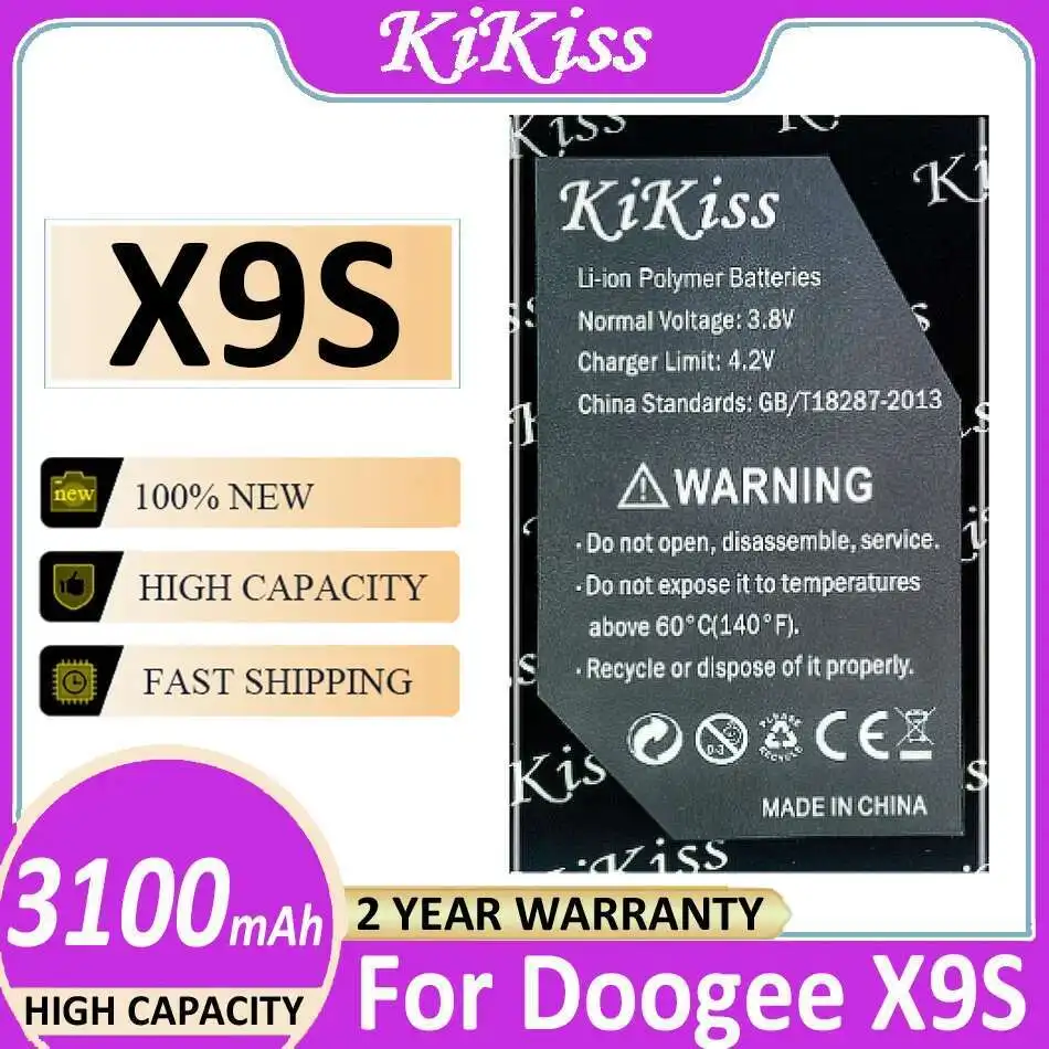 

Lightweight Mobile Phone Battery 3100Mah For Doogee X9S