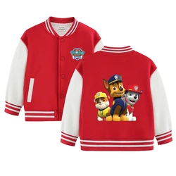 Paw Patrol Girls Boys Cartoon Jacket Children Coats Spring Autumn Kids Single breasted Jackets Casual Sports Outerwear 5 colors