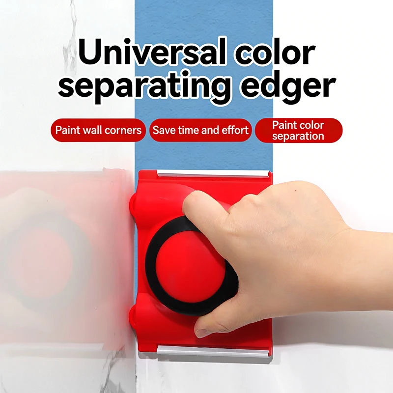 Precision Paint Edger Tool with Handle – Corner & Ceiling Trimmer Roller, Adjustable Angled Pad for Clean Lines,No Mess Painting
