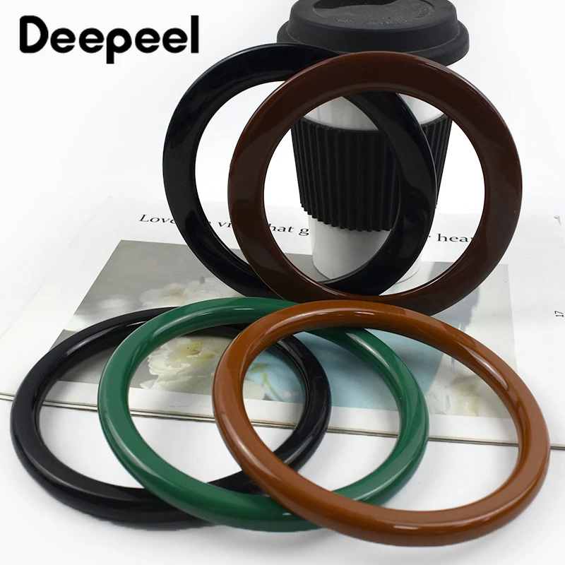 2/4/10 قطعة Deepeel 10/11.4 سنتيمتر حقيبة بلاستيكية مستديرة مقبض محفظة إطار حقيبة يد قبلة قوس مشبك DIY بها بنفسك أكياس اليدوية الخياطة اكسسوارات