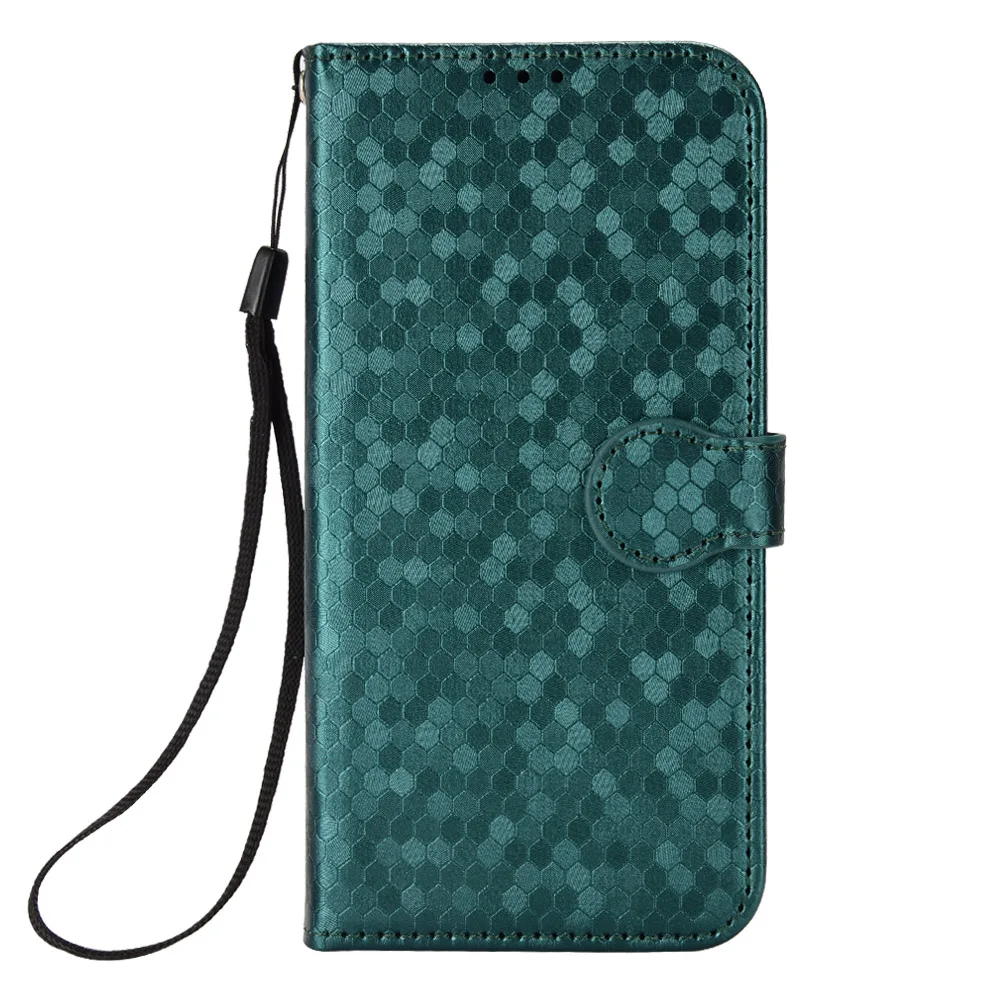 

For Blackview Shark 8 Case pattern Flip Business Stand Polka Dot Leather Case card slots Phone Accessories