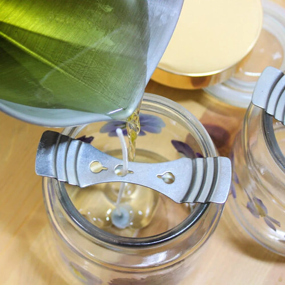 Metal Candle Wick Centering Devices Stainless Steel Candle Wick Holder for Candle Making DIY Making Lovers