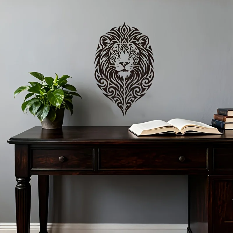 Tribal Lion Head Stencil, Washable Reusable PET Template – BLING QUEEN