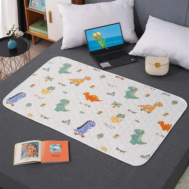 Newborn Cartoon Urine Pad Portable Cute Double Sided Bed Mat Waterproof Washable Diaper Changing Pad Children Diaper Products