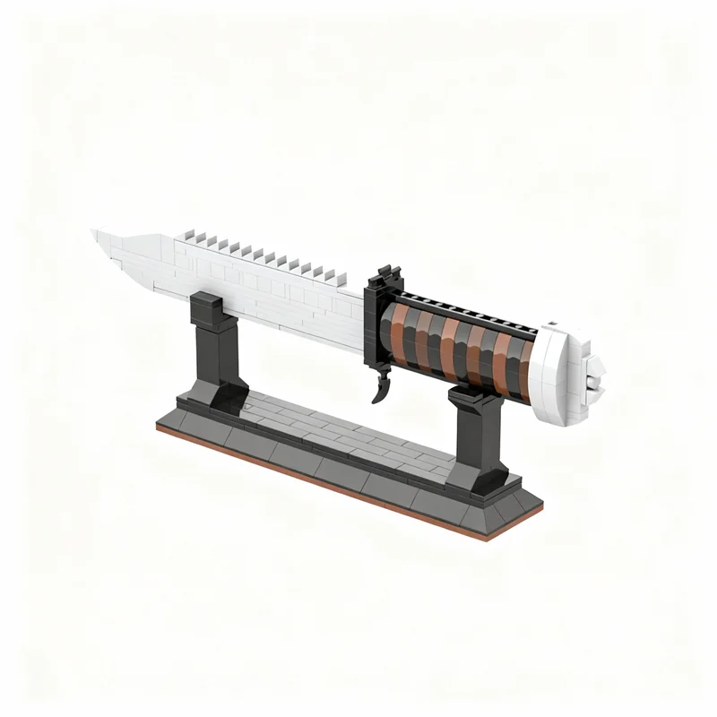 240pcs MOC Art Survival Knife Model Building Blocks Christmas Gift Toy Architecture Brick Birthday Idea Creative Craft Education