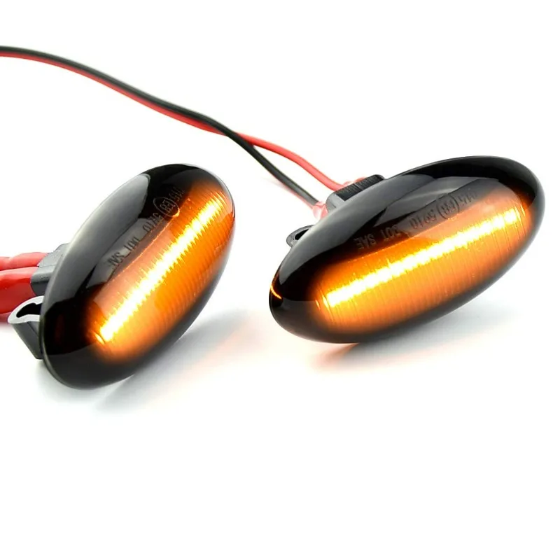 

LED Side Marker Flow Lights, Fit for Peugeot 206/207/307/407/607, Citroen C1/C2/C3/C4 Fender Sequential Lamps