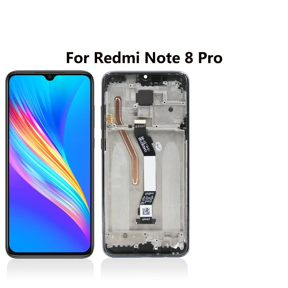 6.53" TFT LCD Display for Xiaomi Redmi Note 8 Pro LCD Display Touch Screen, For Redmi Note8Pro M1906G7I