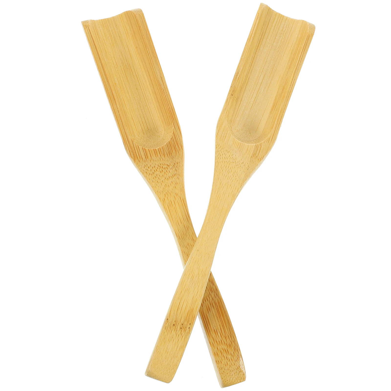 

2 Pcs Bamboo Tea Spoon Eco Friendly No Rust Teaspoon Scoop Shovel Wooden Teaware Kitchen Bar Accessories Home Office Use