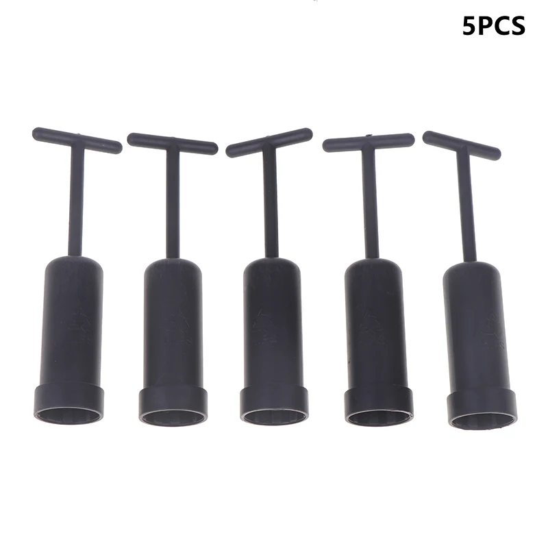 5 PCS G9 Sleeve For Lamp Cap Outer Ring,G9 Socket Ring Removal Tool,Black PVC Plastic Wrench And T-type Fast Dual-use Sleeve
