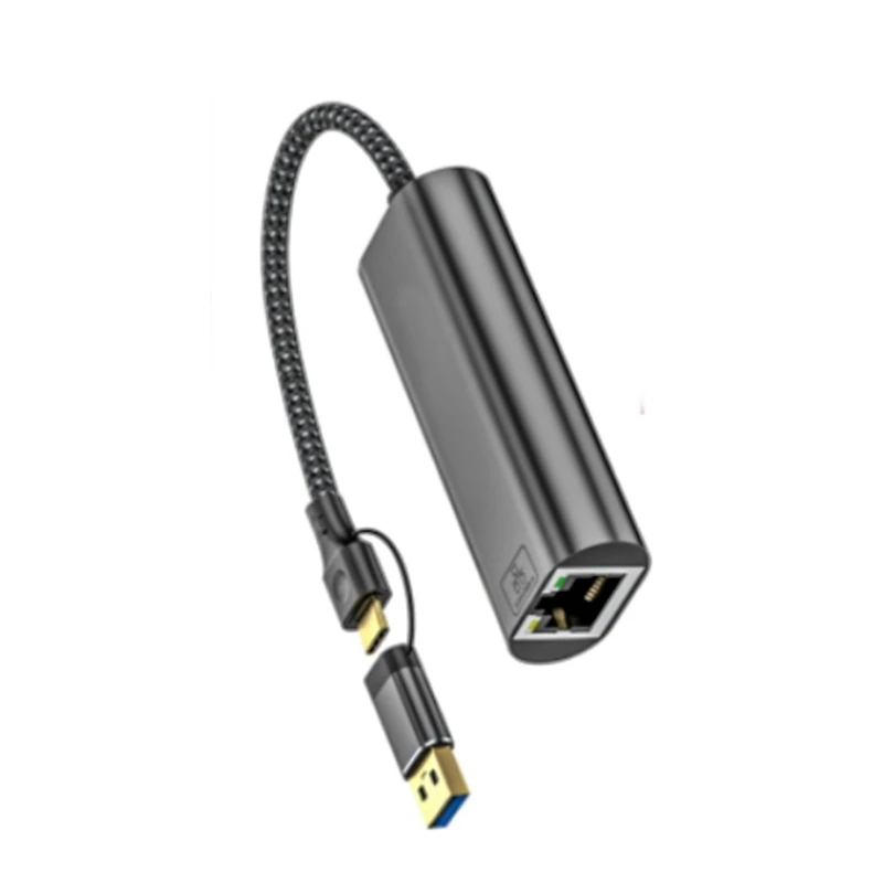 Adattatore da USB Ethernet Convertitore dongle adattatore da USB + tipo RJ45 10G Gigabit Ethernet LAN LAN per PC