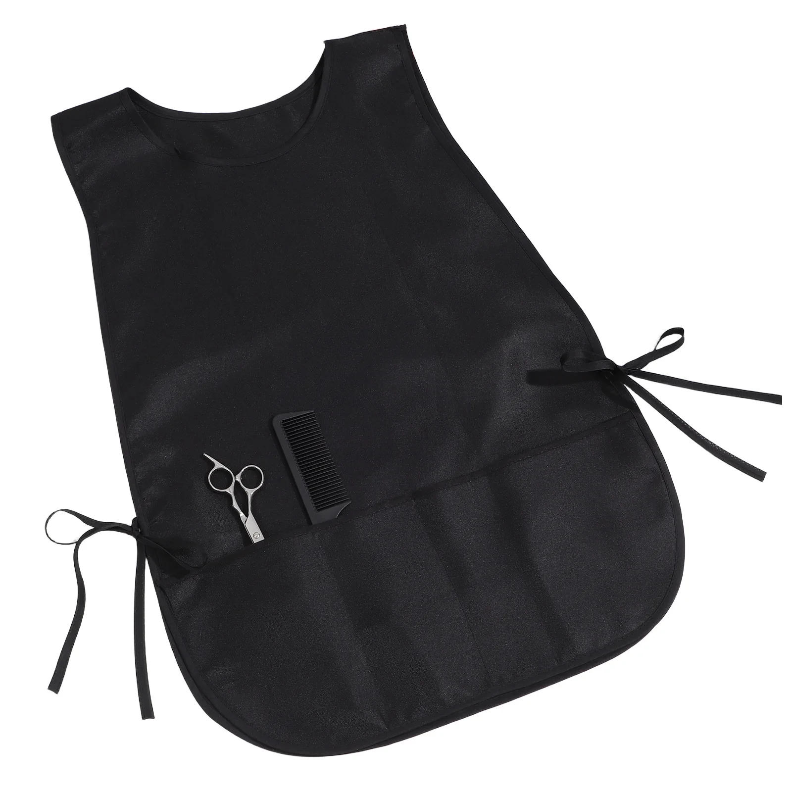 

Salon Hair Stylist Apron Barber Unisex Hairdressing Apron Washable Lightweight Sleeveless with Pocket for Professional Use