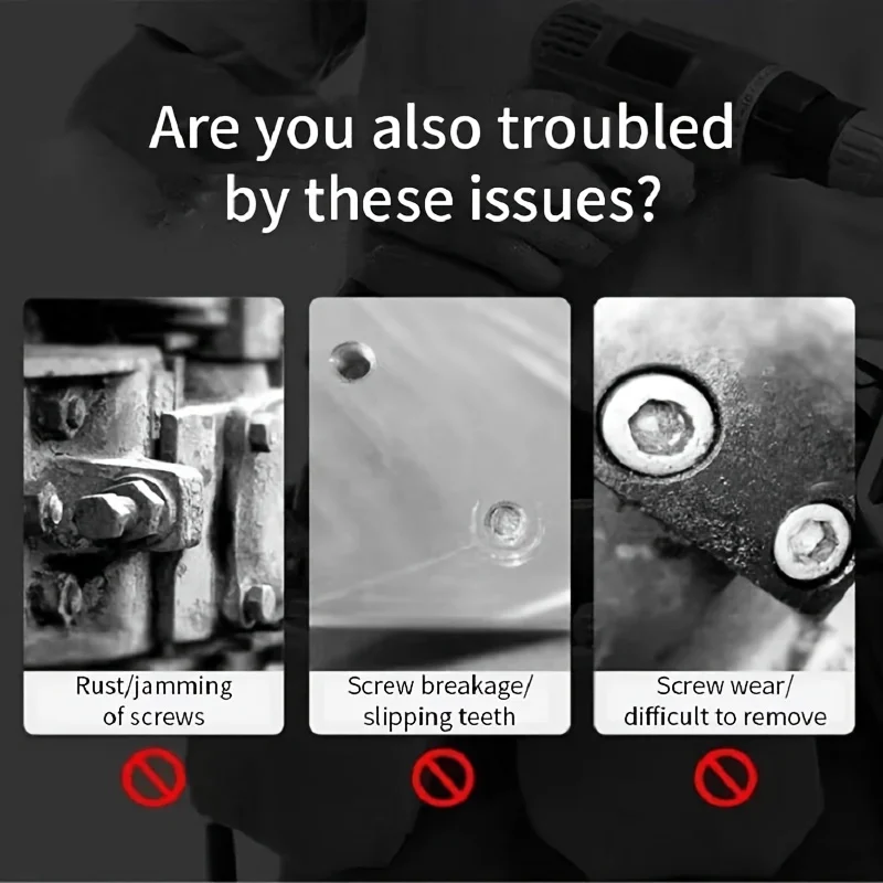 5Pcs Damaged Screw Extractor Drill Bit High Speed Steel Double Easily Take Out Side Drill Out Broken Screw Remover Bolt