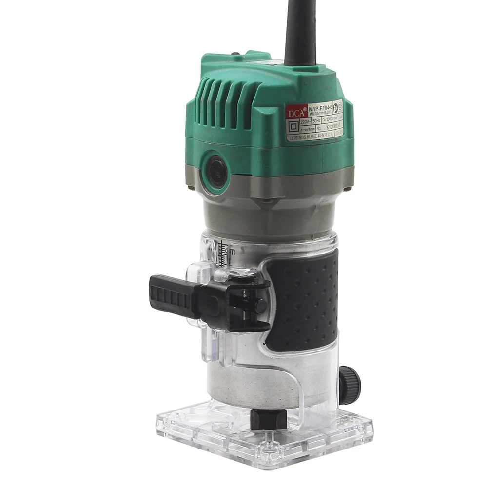 Herramientas Eléctricas de Base de cubierta, enrutador de madera transparente eléctrico, cortador de carpintería para máquina de recorte para RT0701C / WU601 práctico