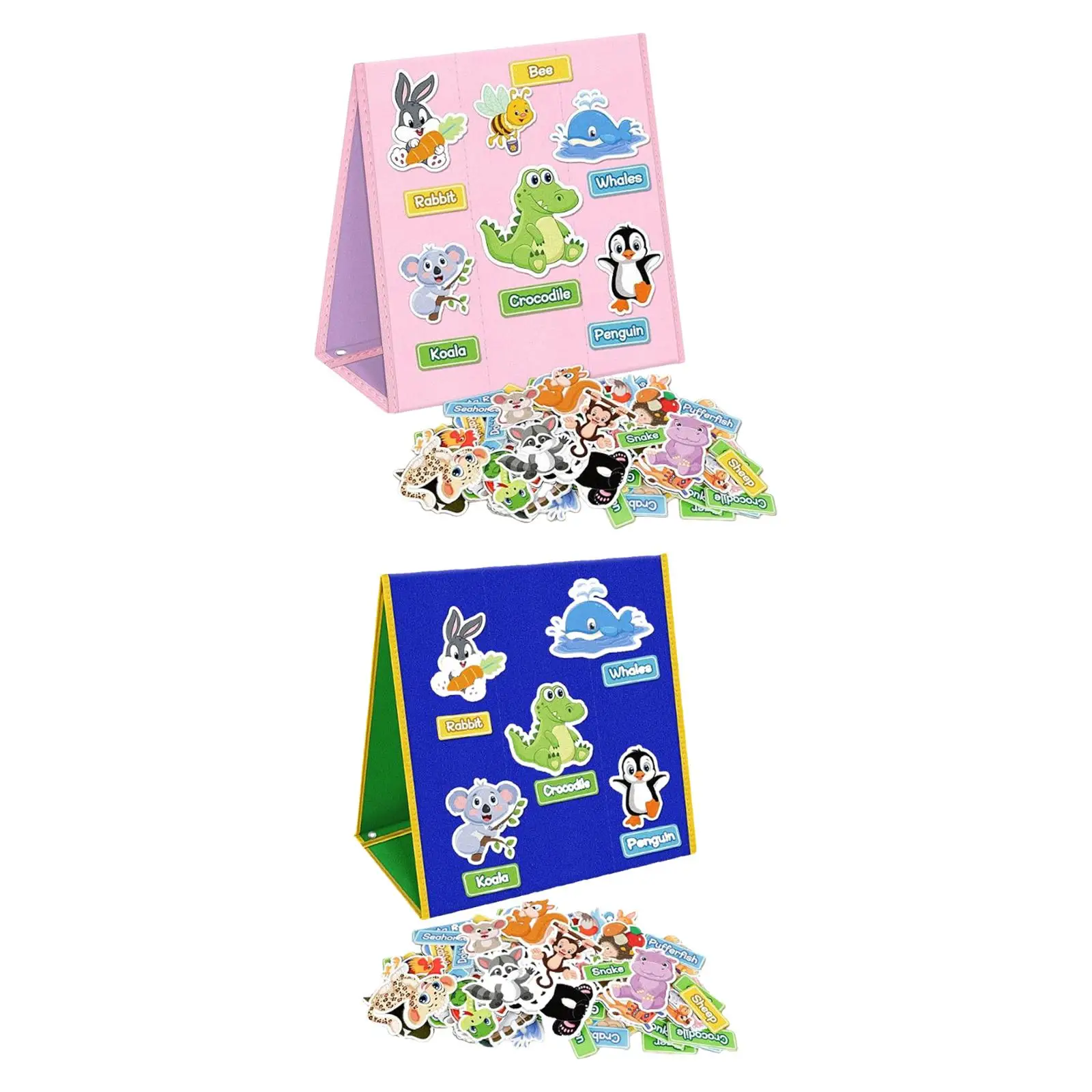 

Foldable Felt Board Educational Freestanding Learning for Home Classroom Use