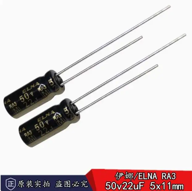 30pcs/lot Original Japanese ELNA 50v 22uF RA3 audio electrolytic capacitor 5*11mm free shipping