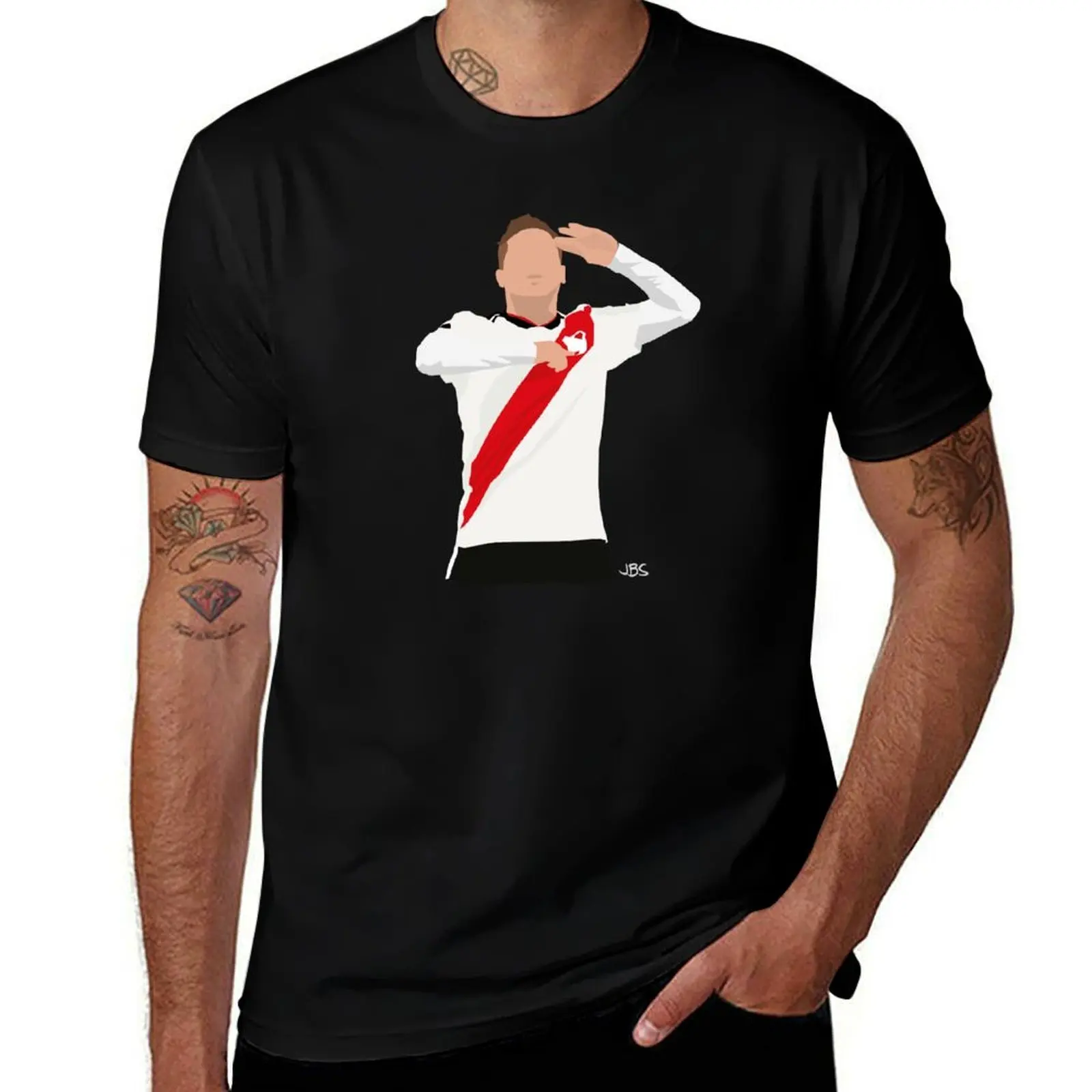 JuanFer Quintero and his celebration against Boca in the Grand Final T-Shirt Basic Regular Fit Casual T-Shirt