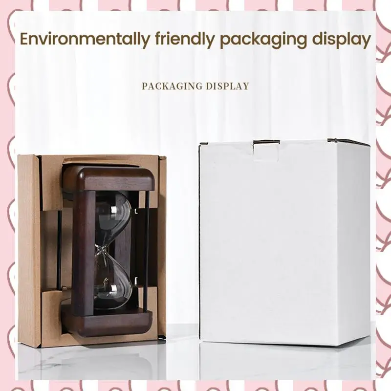 

HHTL Large Premium Walnut Hourglass,60 Minutes Sand Timers,Hour Glass With Sand Timer For Gift,Hourglass Decor For Desk