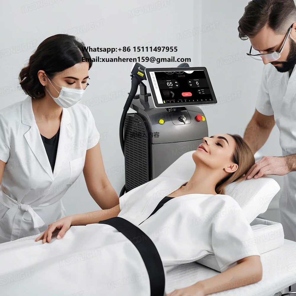Price Ice Titanium 808nm Diode Lasr Hair Removal Remover Machine Hand Piece 2000w Painless Depilation Device