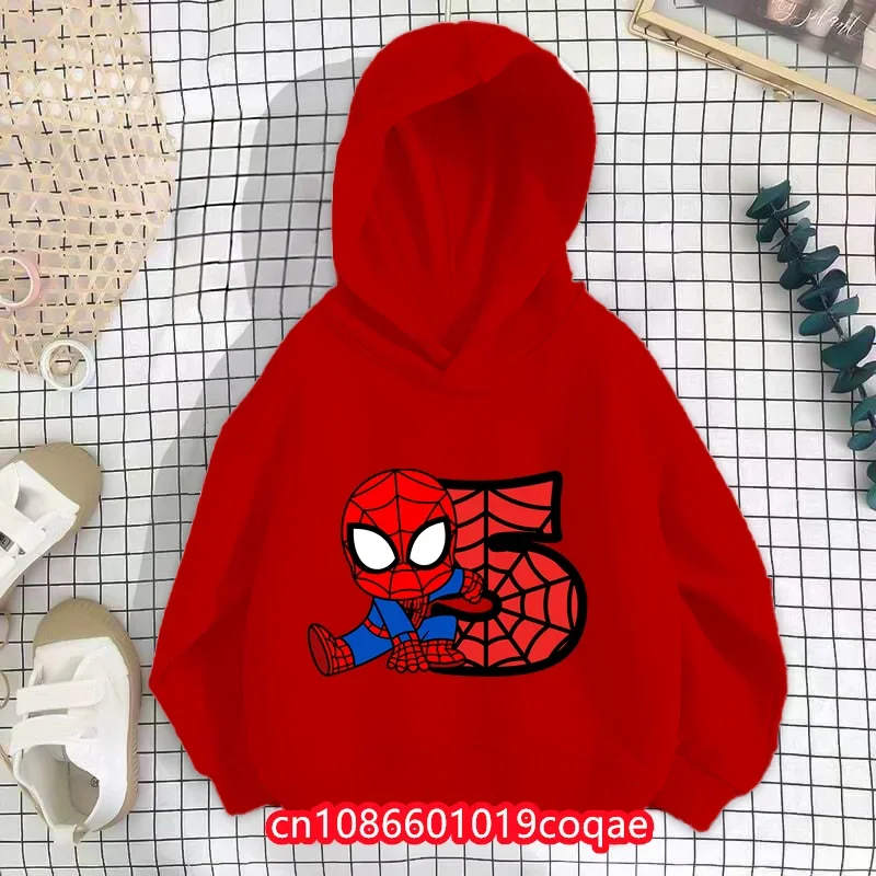 

2024 New Spider-Man Avengers Spring/Summer Hoodie Kids Cotton Hipster Student Boys And Girls Hoodie Clothes Party