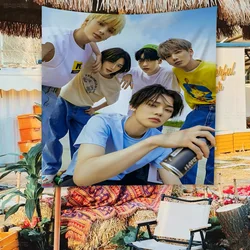 Kpop T-Tomorrow X T-Together TXT Cartoon Flag Wall Hanging Banner Decoration Household Home Decor