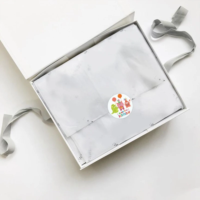 500枚 1インチ 動物ステッカー 8種類 ステッカーロール 動物誕生日ステッカー 動物パーティー記念品