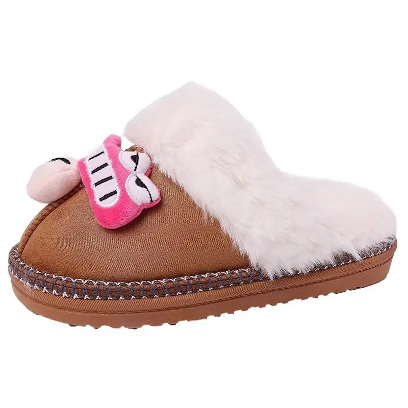 Cartoon Crayon Shin Chans Plush Doll Non-Slip Slippers Kawaii Warm Home Shoes Cute Outdoor Windproof and Cold-Proof Cotton Shoes