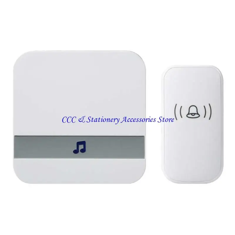 Q1JC EU US PLUCT AC 90-260V اللاسلكي جرس الباب 50 حلقات 300 متر عن بعد لمسافة اللمس زر الباب 5 مستويات قابلة للتعديل فولو