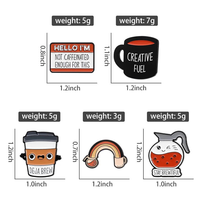 4-7pcs Classic Quotes Sets Enamel Pins Social Dialogs Box Mood Stamps Brooches Music Series Pin Clothes Lapel Badge Jewelry Gift
